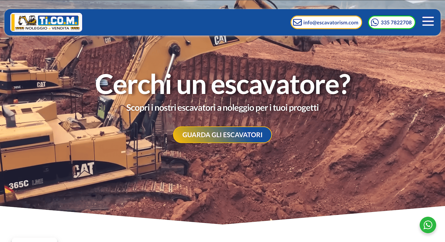 Escavatori SM — noleggio escavatori