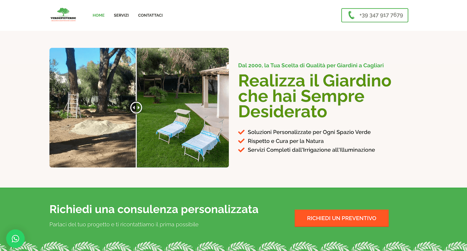 Verde più Verde — creazione giardini