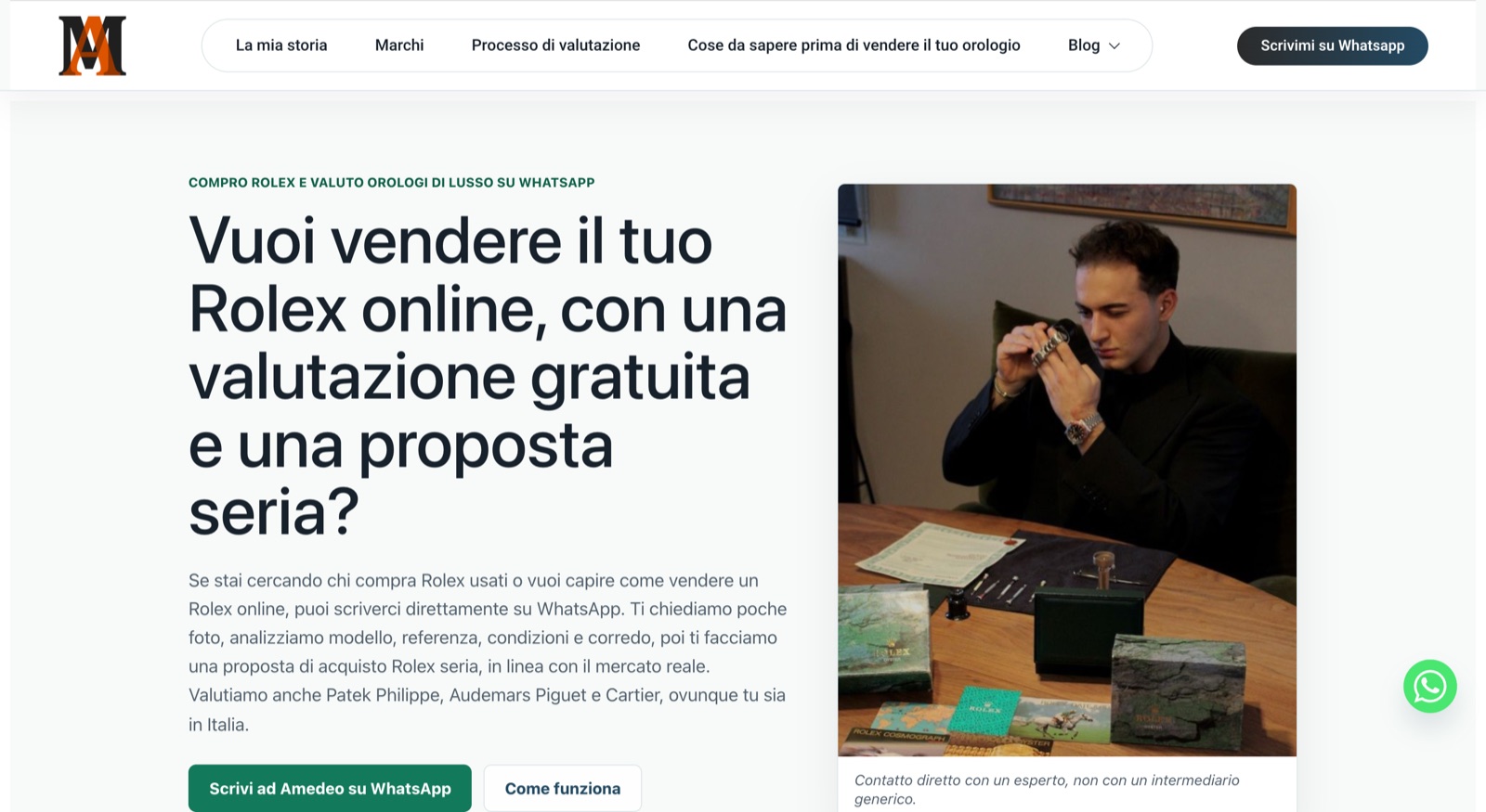 Amedeo Montanari — luxury watch trading