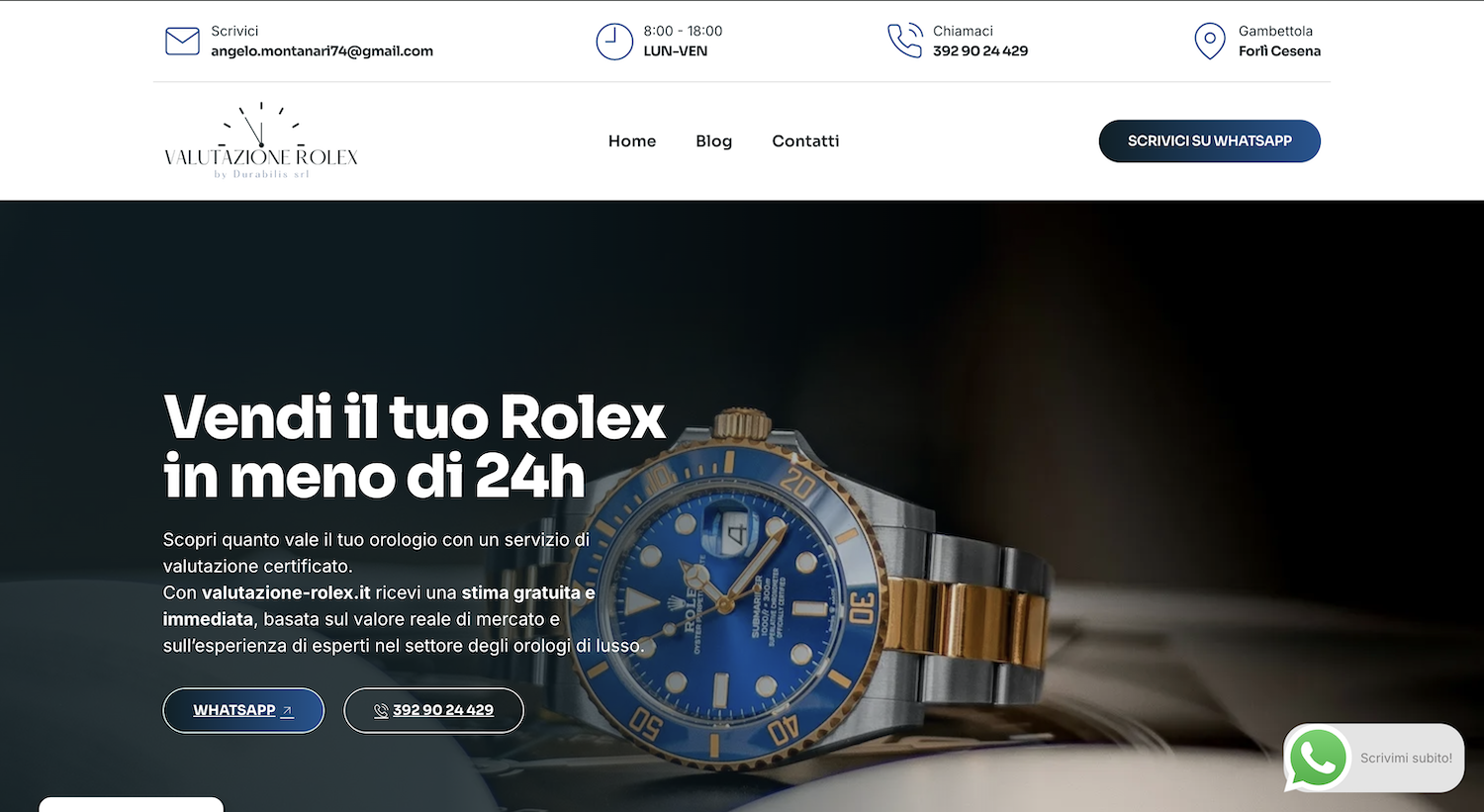 Valutazione Orologi — compravendita di lusso